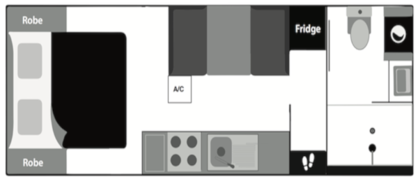 Eternity 19'6ft Caravan Plan